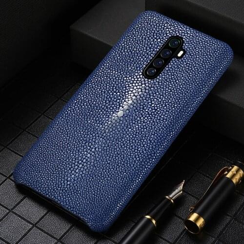 LANGSIDILuxury Stingray Leather Phone case For Realme GT 5G NEO 7 PRO X2 Pro 7pro Genuine leather back cover For OPPO R17 reno 3