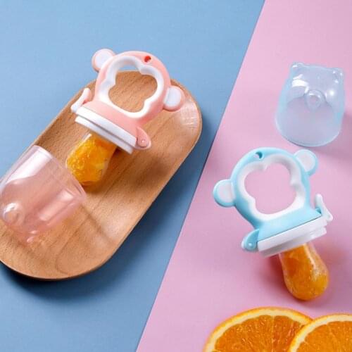 Lovely Baby Feeding Pacifier Cartoon Shape Multifunctional Portable Baby Fruit Vegetables Food Nibbler Infant Feeding Supplies