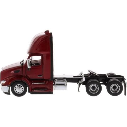DM 1/50 Peterbilt 579 Day Cab Tractor Red Diecast Model 71068 Collection Toy Gift