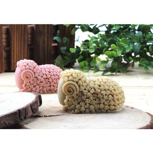 Wholesale!!!1pcs Lovely Sheep(zx1585) Silicone Handmade Soap Mold Crafts DIY Mold