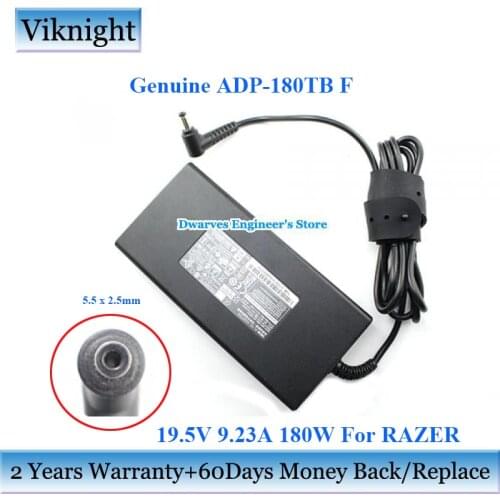 Genuine ADP-180TB F 19.5V 9.23A AC Adapter Charger 180W For Razer RC30-02700200 Laptop Power Supply