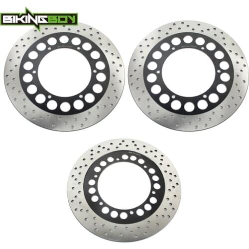 BIKINGBOY Front Rear Brake Discs Rotor Disks XVS 1100 Dragstar Classic XVS1100 V-Star Custom XV 1700 Road Star Warrior 02 03 04