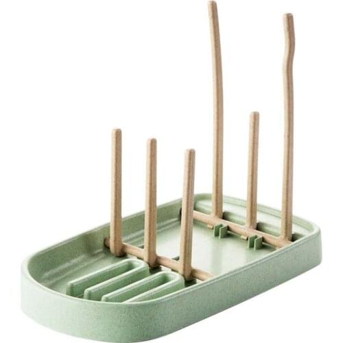 Wheat Baby Bottle Drying Rack Pacifier Nipple Drier Cute Tree Shape Cups Holders Infant Feeding Shelf Detachable Easy Clean