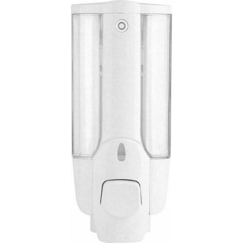 Self Adhesive Soap Dispenser Wall Mounted Manual Soap Holder Bathroom Shower Liquid Dispenser Dispenser Gel Shampoo Q8G6