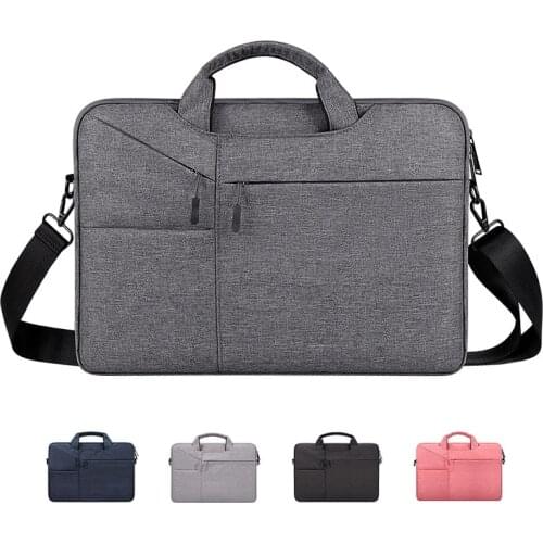 Waterproof Women Men Laptop Bag 13.3 15.4" Case for Macbook Air 13 15 14 15.6 Bag for Macbook Pro 15 touch bar Sleeve with Belt