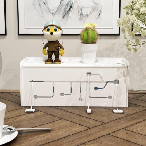 PVC Wire Storage Box Household Cabel Box Organizer Power Cord Hidden Boxes Computer Finishing Box Socket Tow Line Cases