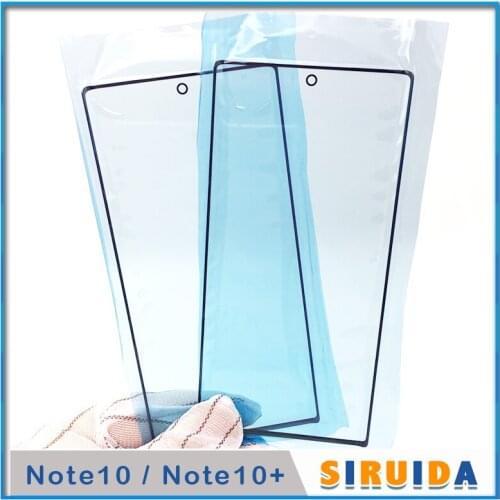 5pcs TOP Quality LCD Front Touch Screen Glass Lens For Samsung Galaxy Note 10 Note10Pro N970 SM-N970F Outer Glass Replacement