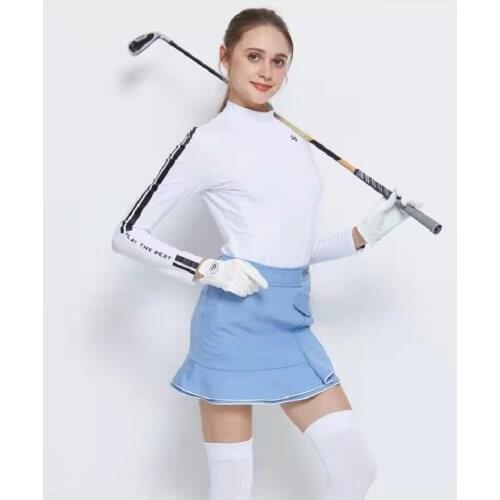 Pleated anti-glare A-line short skirt after golf sports fashion