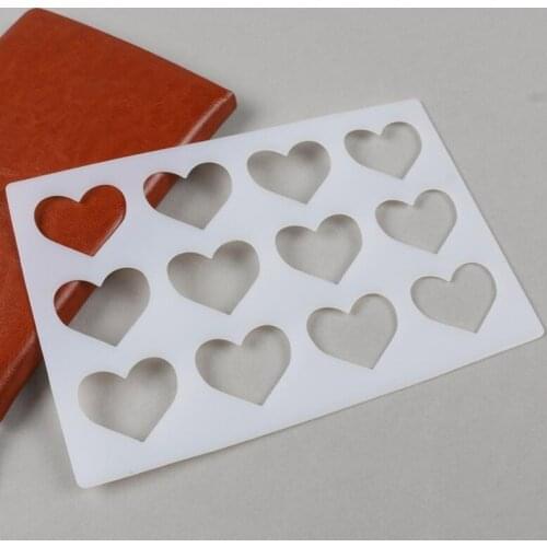 12 Cavity Square Cube Check Shape Thin Tile Crisp Pad Mold Candy Biscuit Mold DIY Accessories