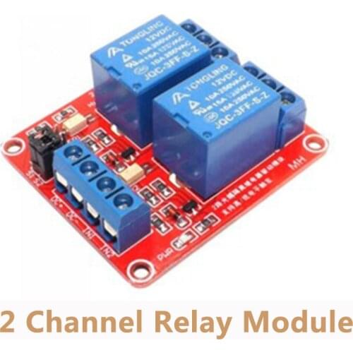 5V/9V/12V/24V 2 Channel Relay Module With Optocoupler High Low Level Triggered 2-way Relay Module for Arduino RM009