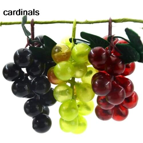 30pcs Artificial Fake Green Grapes Plastic Fake Decorative Fruit Lifelike Home Wedding Party Garden Decor Mini Simulation Fruit