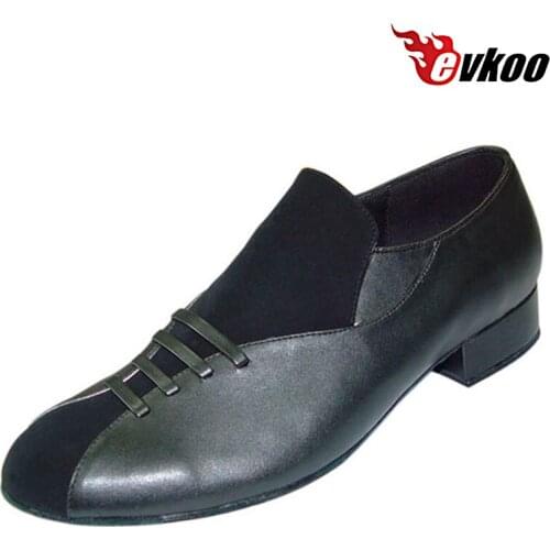 Evkoodance 2017 Special Design Modern Ballroom Dance Shoes For Man 2.5 cm Nubuck With Genuine Leather Shoes Evkoo-310