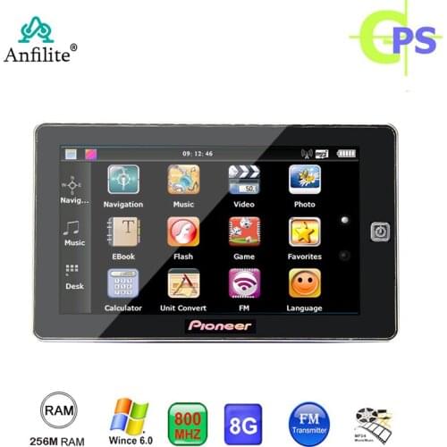 7 inch truck bluetooth avin GPS navigation MTK 800MHz RAM 256M ROM 8G HD 800*480 Car navigatior with BT support drop shipping