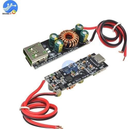 QC4.0 QC3.0 USB Type-C Quick Charger Module for Mobile Phone Quick Fast Charge 6-35V Charging Board for Huawei for iPhone