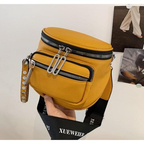 Designer Chest Bag Fashion Women Messenger Bags Casual Pu Crossbody Bags For Women 2021 Dress Lady Shoulder Bag Female Bucket