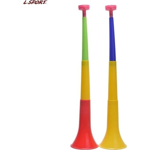 European Cup Vuvuzela Cheerleading Horns Kid Trumpet Toy Musical Instruments Random Color Removable Football Stadium Cheer Horns