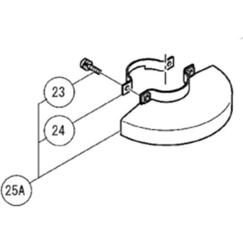 Wheel cover assembly for HIKOKI G10SF3 G10SS G10VE PDA100K 301948