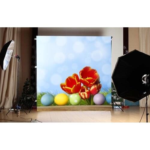 Square photo studio backgrounds polyester 2020 Easter celebration photo backdrop for photographic Studio props fotografia GE-106
