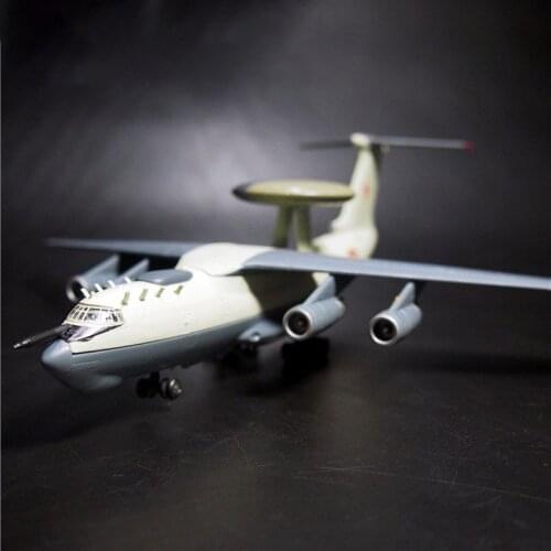 Diecast 1:200 Scale A50 Airborne Early Warning Aircraft Alloy Airplane Model Russian Aircraft Gift Collection Toys for Boys