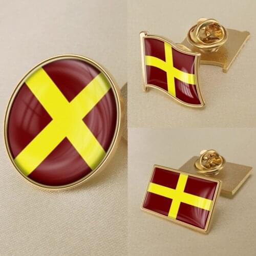 Mount Allison University of Canada Flag National Emblem Brooch Badges Lapel Pins