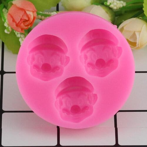 Mujiang 3D Super Mario Silicone Molds Cartoon Fondant Cake Chocolate Candy Mold Cake Decorating Tools Kitchen Baking Moulds