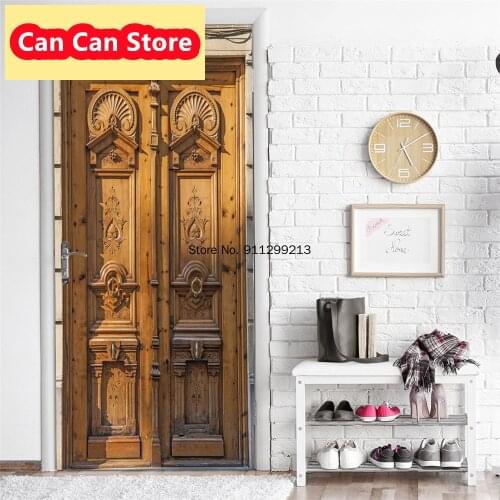 Mural Landscape Scenes Adhesive Waterproof Posters Decals DIY Sticker Vinyl Art Door Stickers Wall Bathroom Room Decor