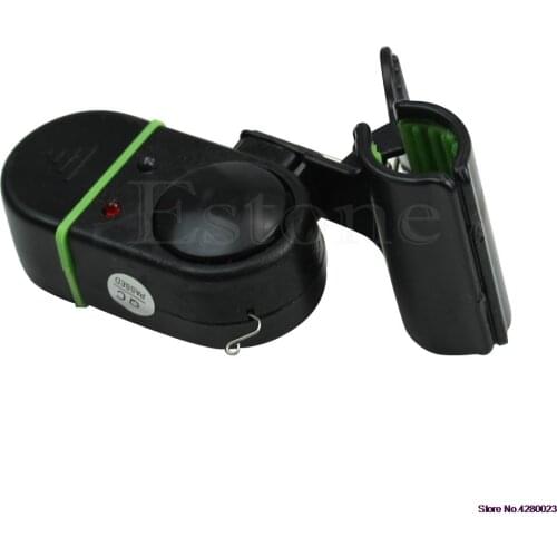 2021 New 2 LEDs Light Indicator Clip-on Fishing Rod Fish Lure Bite Sound Bell Alert Alarm