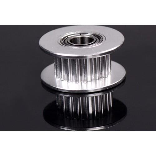 New 20T Belt Width 6mm GT2 Belt Idler Pulley 5mm Bore Aluminum 3D Printer Parts Accessories