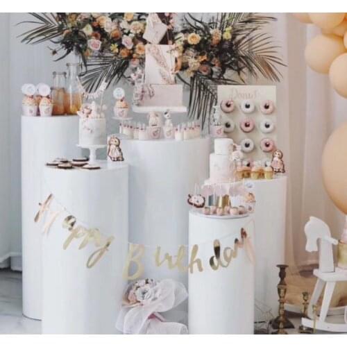 New products Round Cylinder Pedestal Display Art Decor Plinths Pillars for DIY Wedding Decorations Holiday SN1571