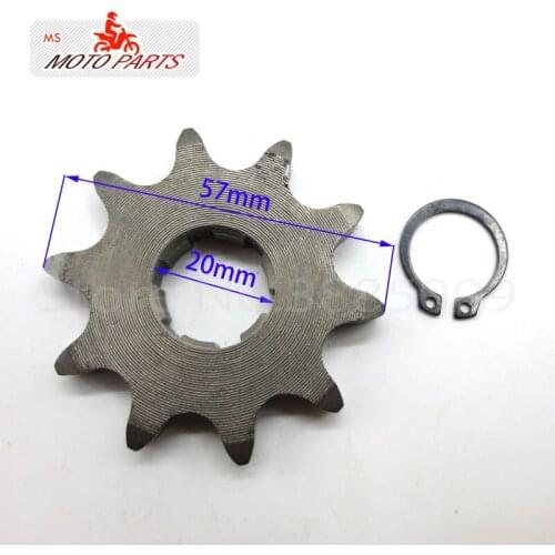 Front Engine Sprocket 530# 10T Teeth 20mm For 530 Chain With Retainer Plate Locker Motorcycle Dirt Bike ATV Parts
