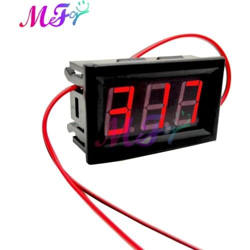 AC 70-500V 0.56" LED Digital Voltmeter Voltage Meter Volt Instrument Tool 2 Wires Red Green Blue Display 110V 220V DC 5V to 120V