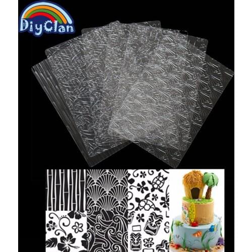 Flower Texture Transparent plastic Clear Stamps for Scrapbooking DIY Wedding Photo Album Making cake Decoration Supplies tools
