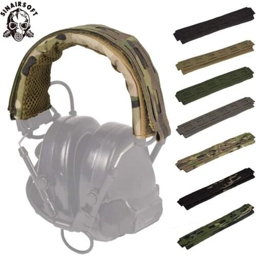 Tactical Headband Headset Cover Outdoor Headphones Modular Coating Military Headphone Cover Earmuffs Microphone Hunting Shooting