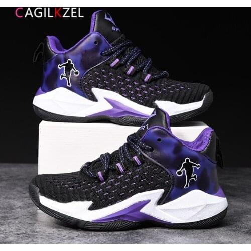 CAGILKZEL 2021 Spring Children Sneakers Boys Basketball Sports Shoes For Boys Anti-slippery Running Kids Shoes Chaussure Enfant