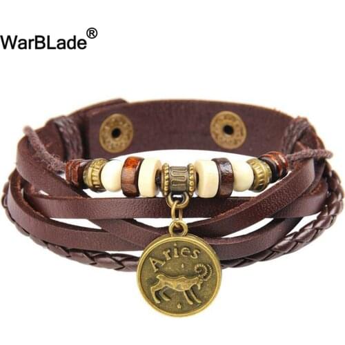 Мужские кожаные браслеты WarBLade China At AliExpress