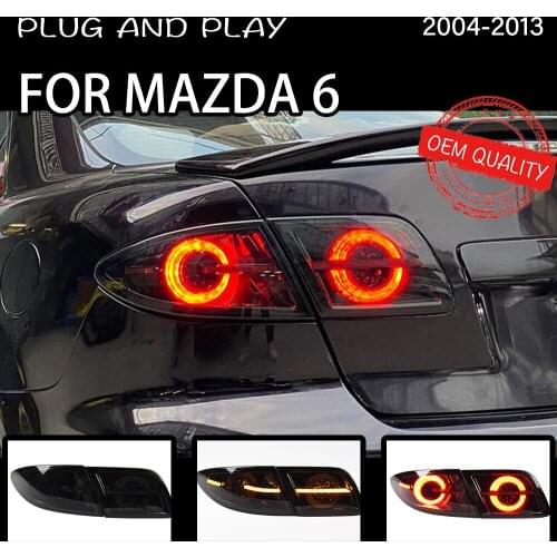 Tail Light For Mazda 6 2004-2012 автомобильные товары Rear Lamp LED Lights Car Accessories Mazda 6 Taillights
