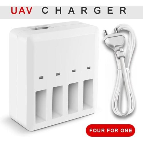 1 Pcs 4 in 1 Battery Charger for DJI Tello RC Drone DC 4.35 V/4 A EU Plug Portable Smart Quick Charging Hub Dock Accessories