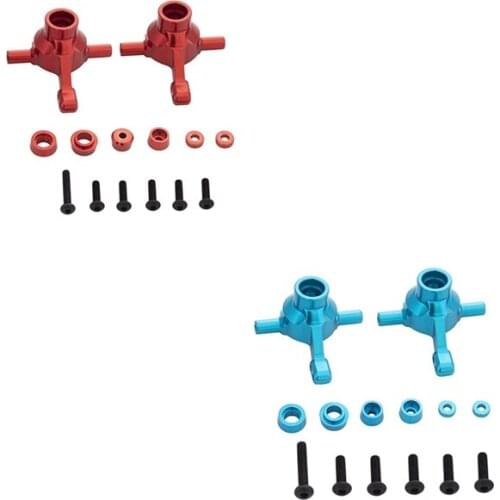 2PCS Aluminum Alloy Front Knuckle Arms Steering Cup for Tamiya TT02 TT-02 RC Car Upgrade Parts Accessories