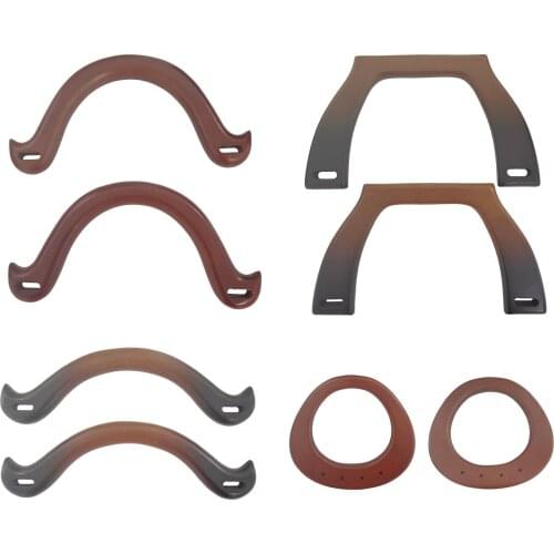 2x Vintage Handles Replacement Purse Handles for DIY Handbags Arm Bag Clutch