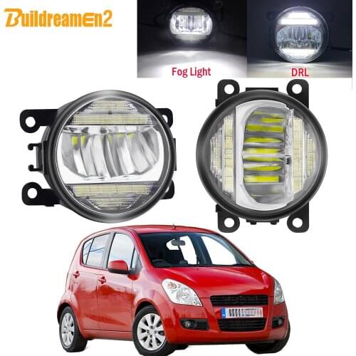 2in1 Car Left + Right LED Fog Light Assembly DRL Daytime Running Lamp 30W 8000LM 12V For Suzuki Splash Hatchback 2008-2015