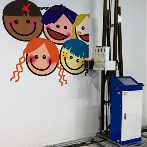 Direct To Wall TV Background Indoor Bedroom Vertical Wall Decals Vertical Mural Printer 3D UV wall printer