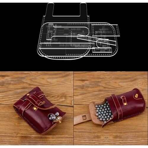 Acrylic Stencil 1set Clear Template Pattern Marble bag Leather Craft Sewing Pattern sewing stencils