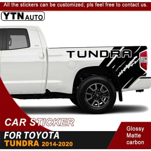 Car Sticker For Toyota Tundra 2014 2015 2016 2017 2018 2019 2020 Rear Trunk Graphic Vinyl Cool Decoration Car Decal Accessories