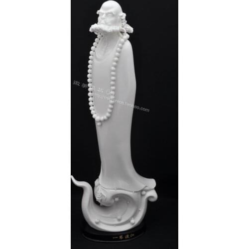 Dehua white porcelain 18 inch Damour Wei River like Damour Damour Buddha statues Arhats ceramic ornaments