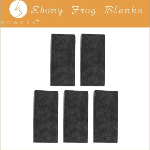 BOWORK 5PCS Ebony Frog Blanks For Cello Bow Makers DIY Cello Bow Parts