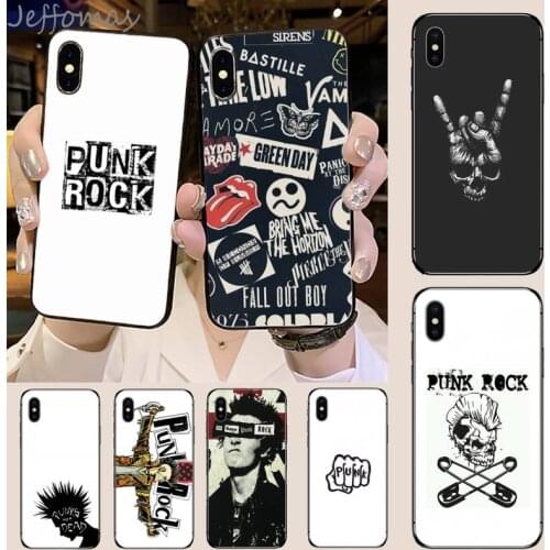 Punk Rock Phone Case for iPhone 11 12 mini pro XS MAX 8 7 6 6S Plus X 5S SE 2020 XR