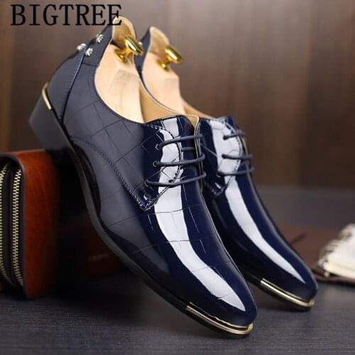 Elegant Shoes Men Formal Party Shoes Men Dress Italian Coiffeur Patent Leather Shoes For Men Wedding Dress Zapatillas De Hombre