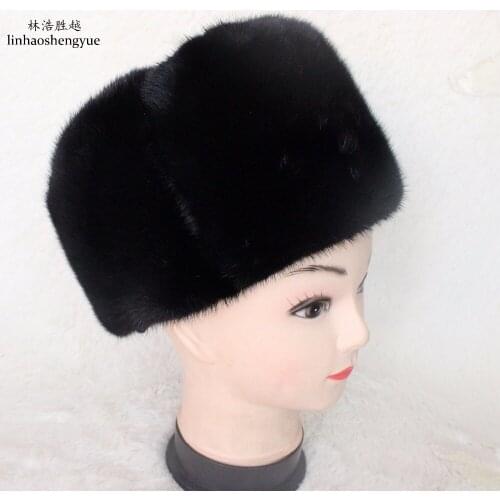 Linhaoshengyue Fashion Warm Men and Women Universal Lei Feng Hat Winter Cap Warm