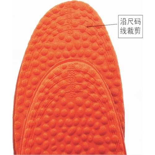 Can Be Cut Cutable Stretch Cotton Popcorn Pattern Massage Sport Shoe Insole AY017
