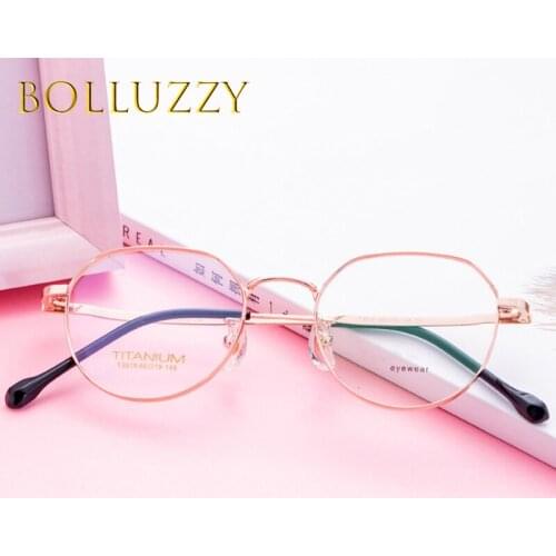 Small Round Glassess Titanium Eyeglasses Frames for Men Prescription Glasses Women Optical Vintage Student High Degree Irregular